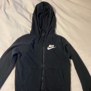 Black Nike zip up hoodie